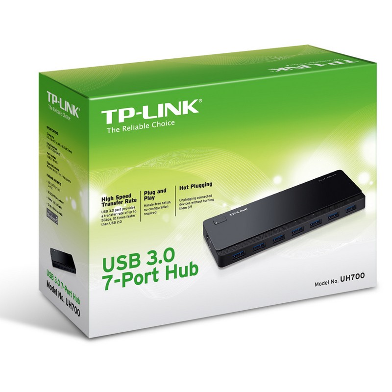 TP-Link - Hub USB TP-Link 7 Portas USB 3.0 c/ Alimentación