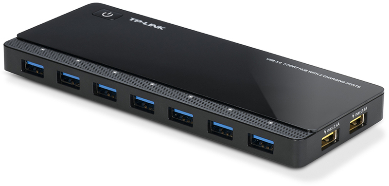 TP-Link - Hub USB TP-Link 7 Portas USB 3.0 - 2x 2.4A Smart Charging