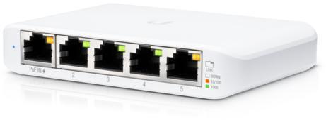 Ubiquiti - Switch Ubiquiti USW-FLEX-MINI 5 Portas Gigabit Managed PoE