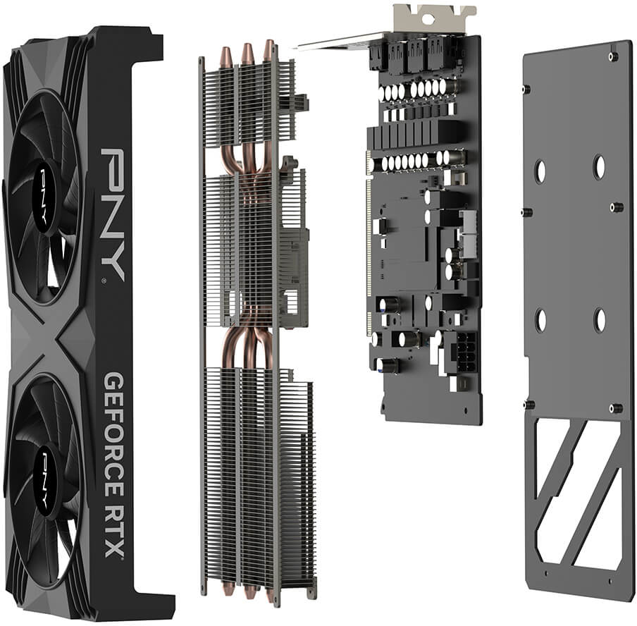 PNY - Tarjeta Gráfica PNY GeForce® RTX 4060 Ti XLR8 VERTO Dual Fan 16GB GDDR6 DLSS3