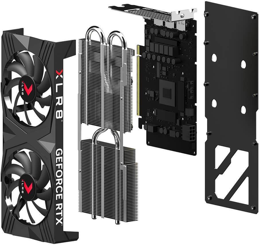 PNY - Tarjeta Gráfica PNY GeForce® RTX 4060 Ti Gaming VERTO Dual Fan OC 8GB DLSS3