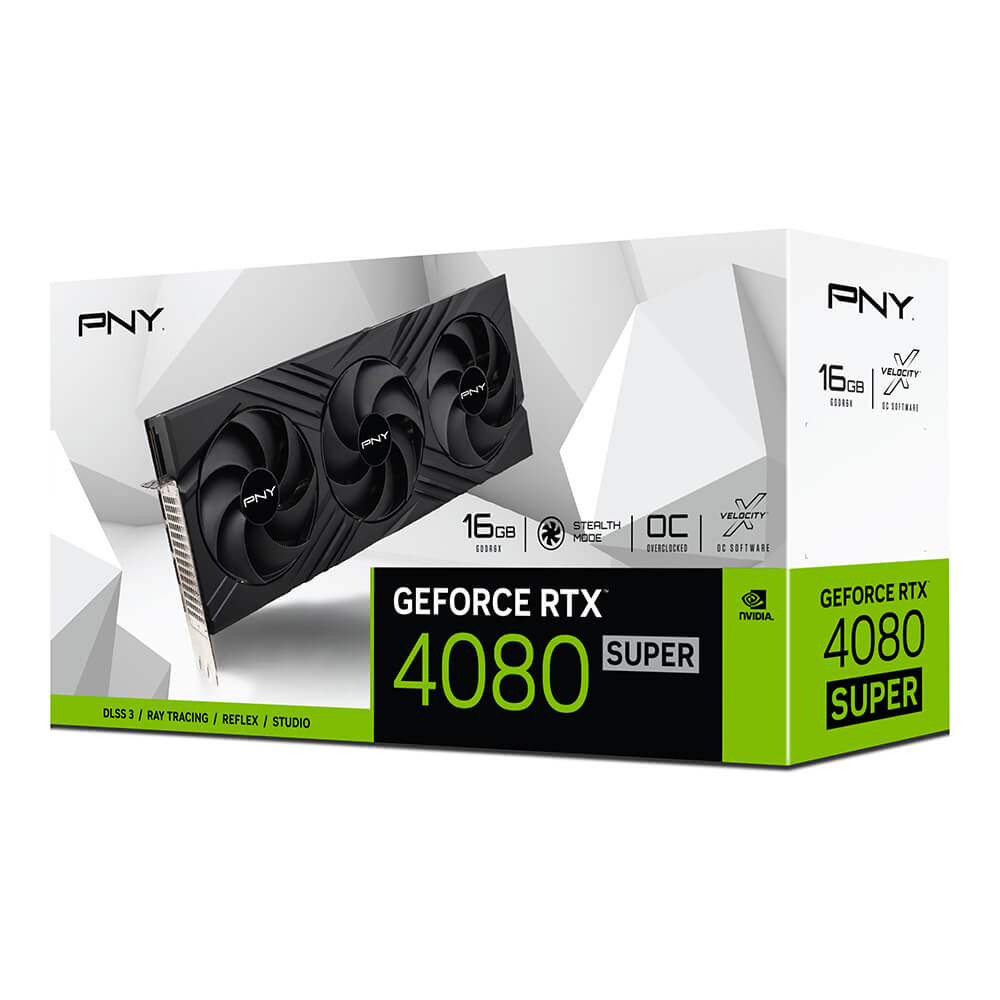 PNY - Tarjeta Gráfica PNY GeForce® RTX 4080 SUPER LED OC 16GB GDDR6 DLSS3