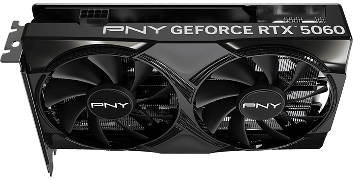 PNY - Tarjeta Gráfica PNY GeForce® RTX 5060 Dual Fan OC 8GB GDDR7 DLSS4