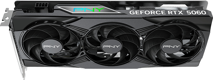 PNY - Tarjeta Gráfica PNY GeForce® RTX 5060 Gaming RGB Triple Fan OC 8GB GDDR7 DLSS4