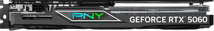 PNY - Tarjeta Gráfica PNY GeForce® RTX 5060 Gaming RGB Triple Fan OC 8GB GDDR7 DLSS4