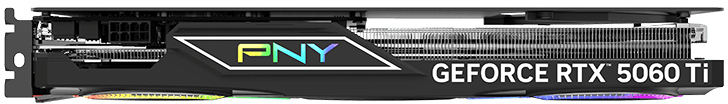 PNY - Tarjeta Gráfica PNY GeForce® RTX 5060 Ti Gaming RGB Triple Fan OC 16GB GDDR7 DLSS4
