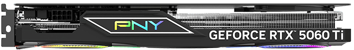 PNY - Tarjeta Gráfica PNY GeForce® RTX 5060 Ti Gaming RGB Triple Fan OC 8GB GDDR7 DLSS4