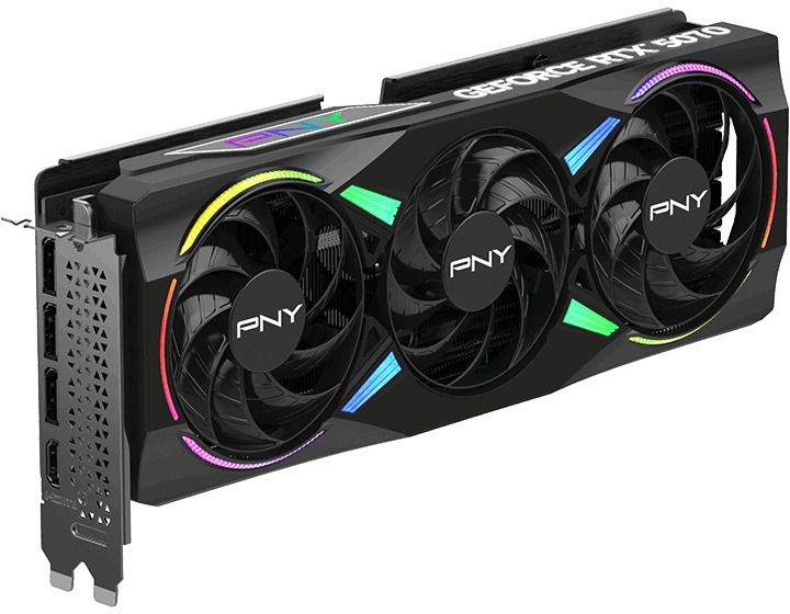 PNY - Tarjeta Gráfica PNY GeForce® RTX 5070 Gaming RGB Triple Fan OC 12GB GDDR7 DLSS4