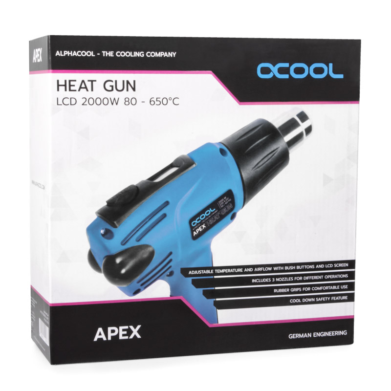 Alphacool - Pistola de aire caliente Alphacool Apex Heat LCD 2000W
