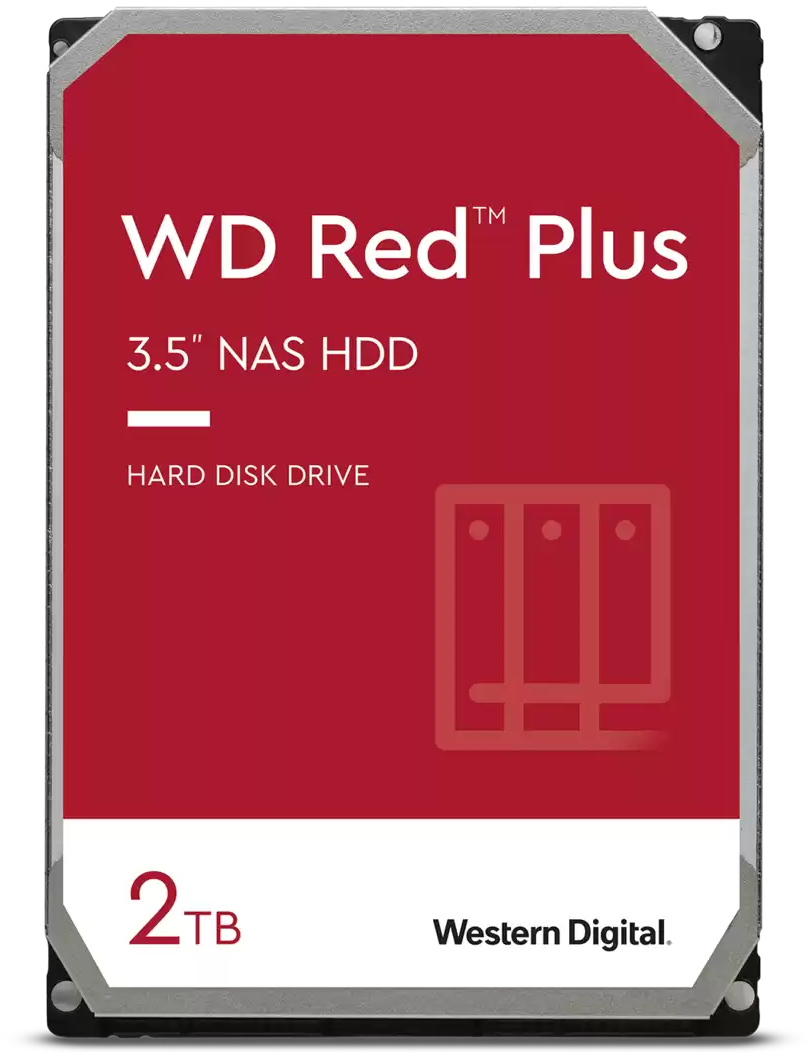 Western Digital - Disco Western Digital Red Plus 2TB 5400rpm 256MB SATA III