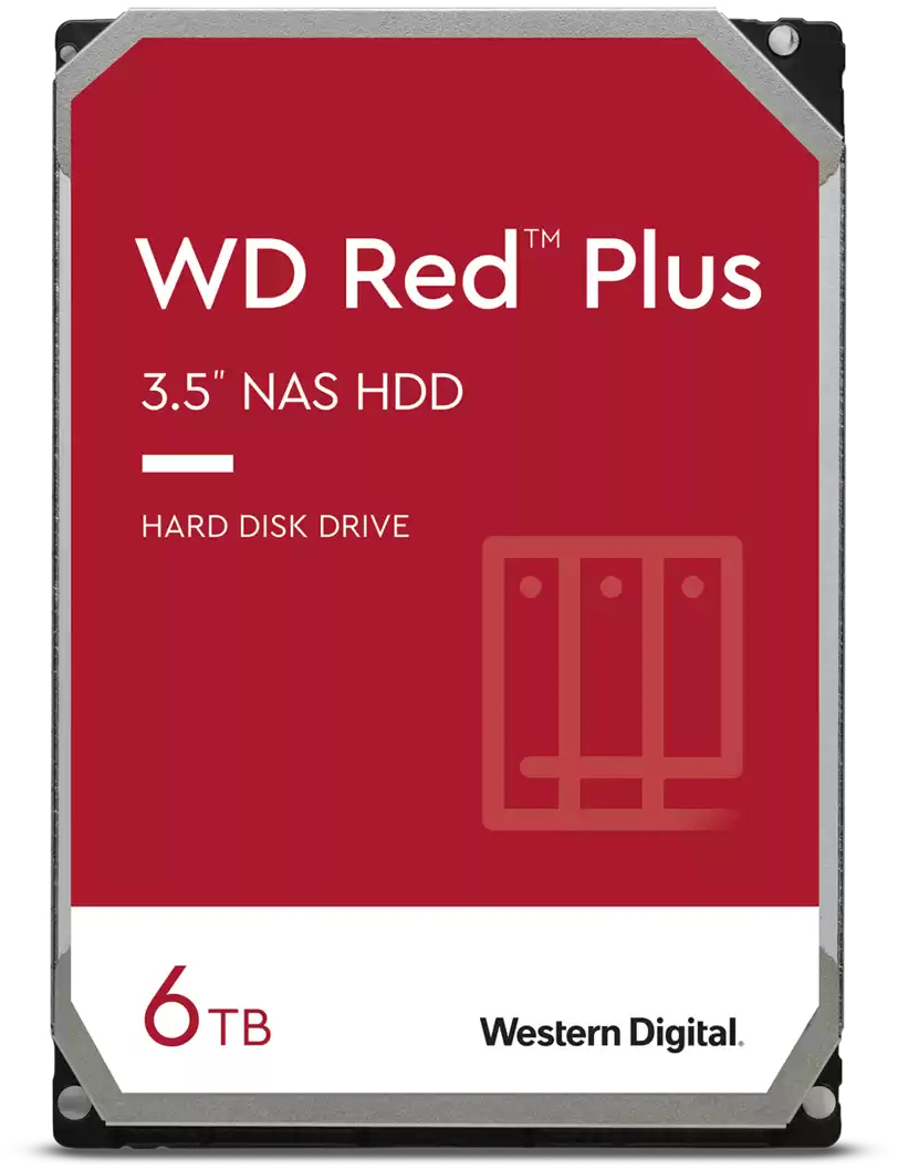 Western Digital - Disco Western Digital Red Plus 6TB 5400rpm 256MB SATA III