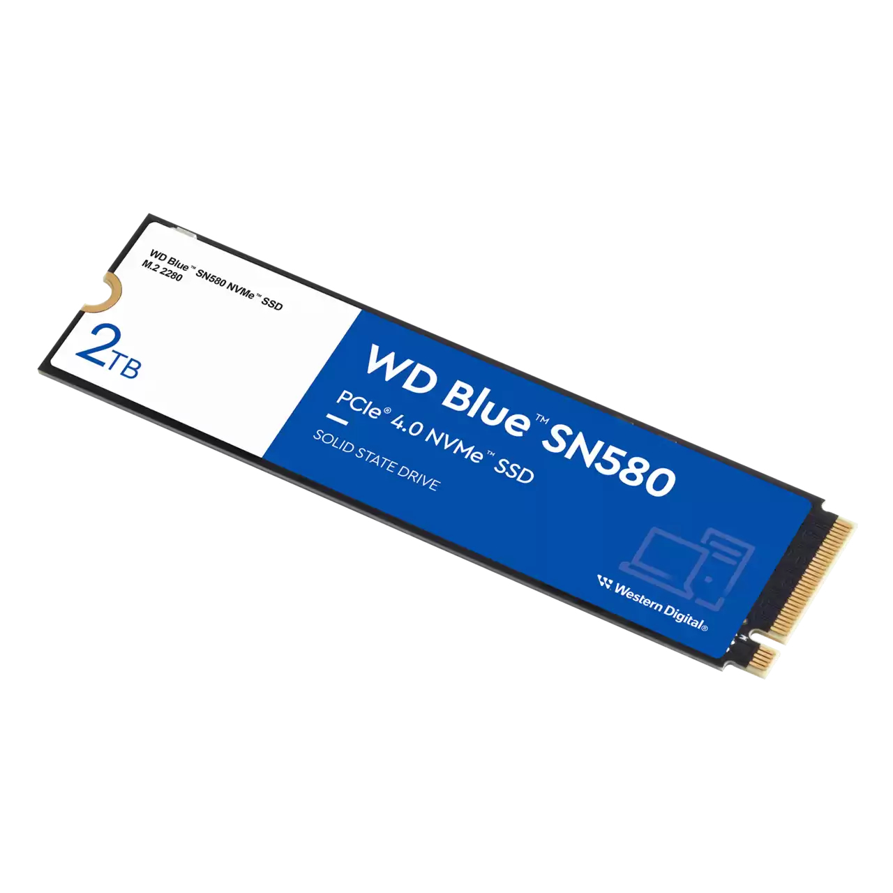 Western Digital - Disco SSD Western Digital Blue SN580 2TB M.2 NVMe Gen 4 (4150/4150MB/s)