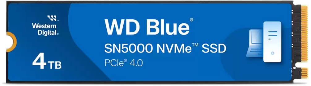 - Disco SSD Western Digital Blue SN5000 4TB Gen4 M.2 NVMe (5500/5000MB/s) Picture of - Disco SSD Western Digital Blue SN5000 4TB Gen4 M.2 NVMe (5500/5000MB/s)