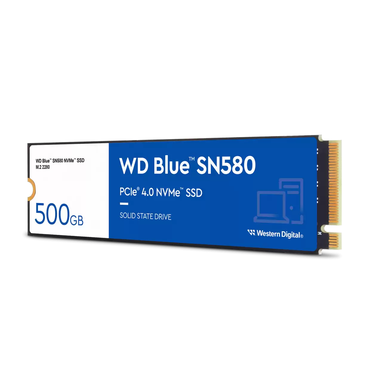 Western Digital - Disco SSD Western Digital Blue SN580 500GB M.2 NVMe (4000/3600MB/s)