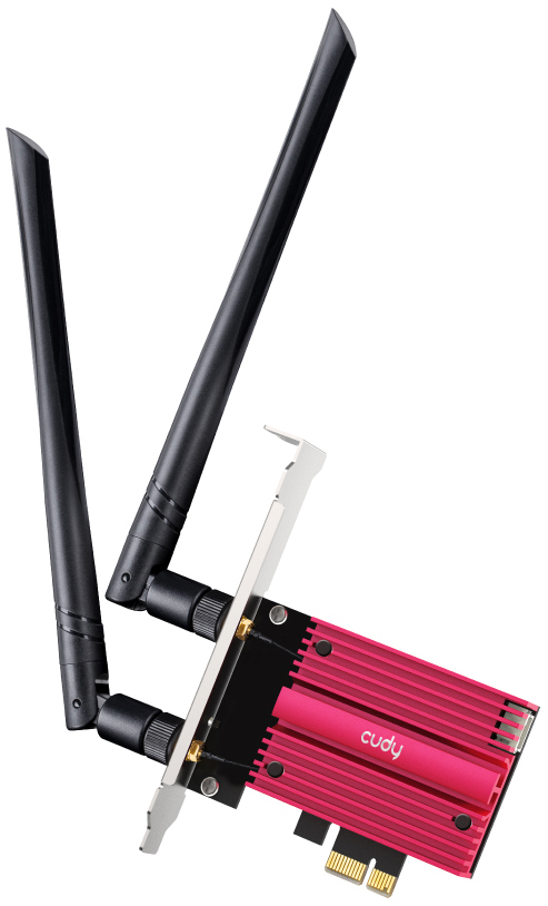Tarjeta de Red Cudy PCI Express WE3000S AX5400 Tri-Band Wi-Fi 6