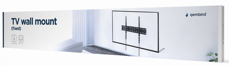 Gembird - Soporte de Pared 37" a 70" Gembird WM-70F-01 Fixo Negro