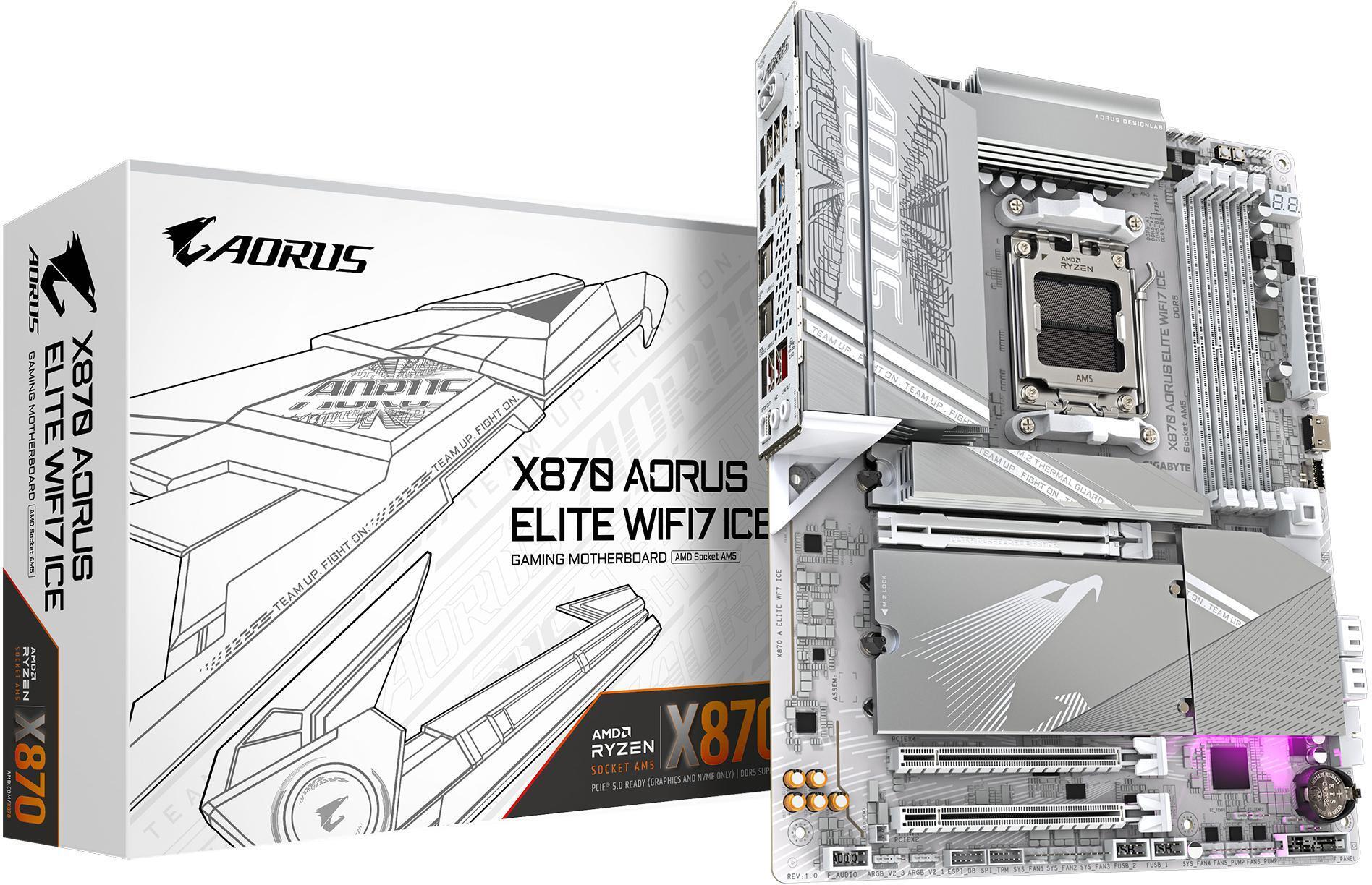 Placa Base Gigabyte X870 Aorus Elite ICE WiFi7