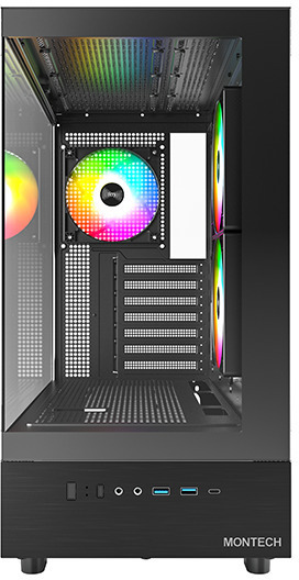 Montech - Caja ATX Montech XR RGB Vidrio Templado Negro