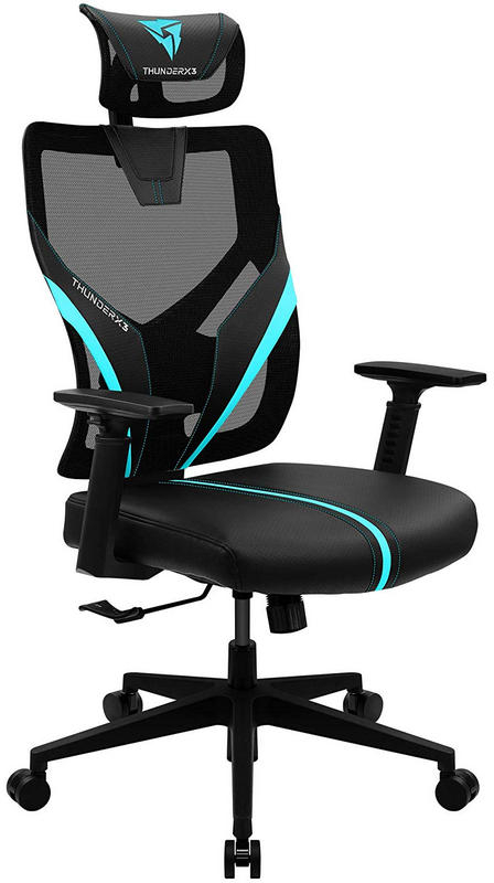 ThunderX3 - Silla Gaming Ergonomica ThunderX3 YAMA 1 - Negro/Turquesa