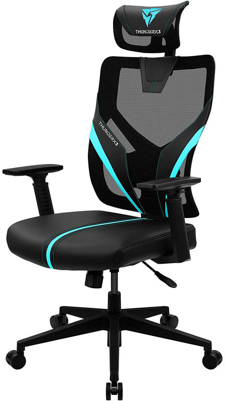 ThunderX3 - Silla Gaming Ergonomica ThunderX3 YAMA 1 - Negro/Turquesa