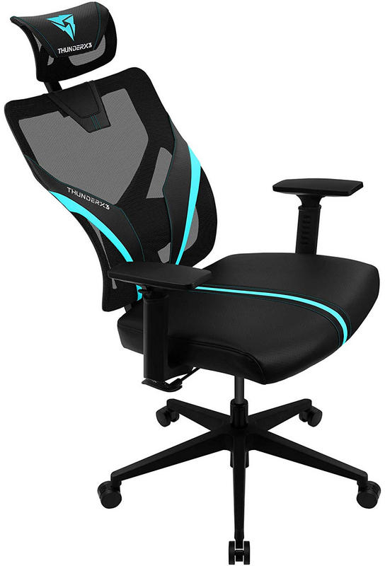 ThunderX3 - Silla Gaming Ergonomica ThunderX3 YAMA 1 - Negro/Turquesa