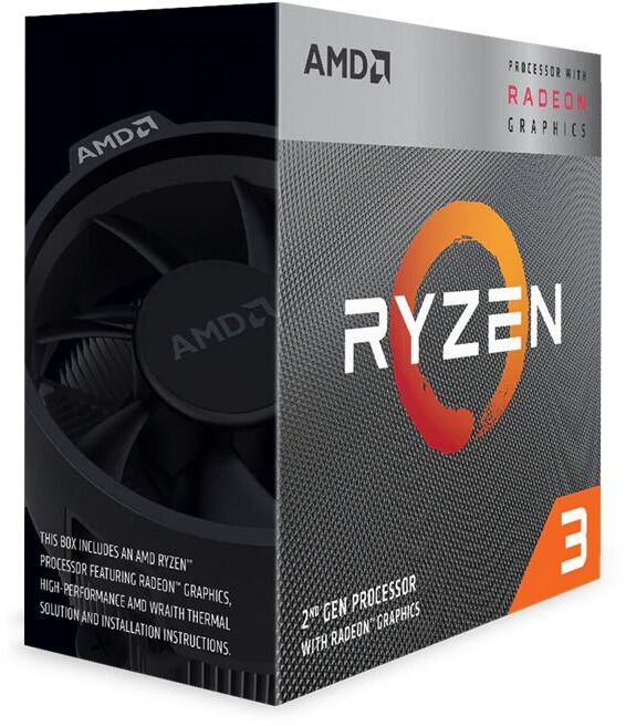 Procesador APU AMD Ryzen 3 3200G 4-Core (3.6GHz-3.9GHz) 4MB AM4