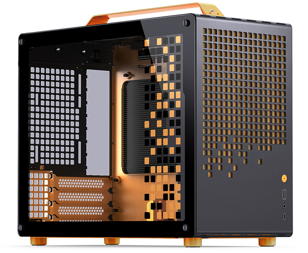 Caja Micro-ATX Jonsbo Z20 Negro/Naranja