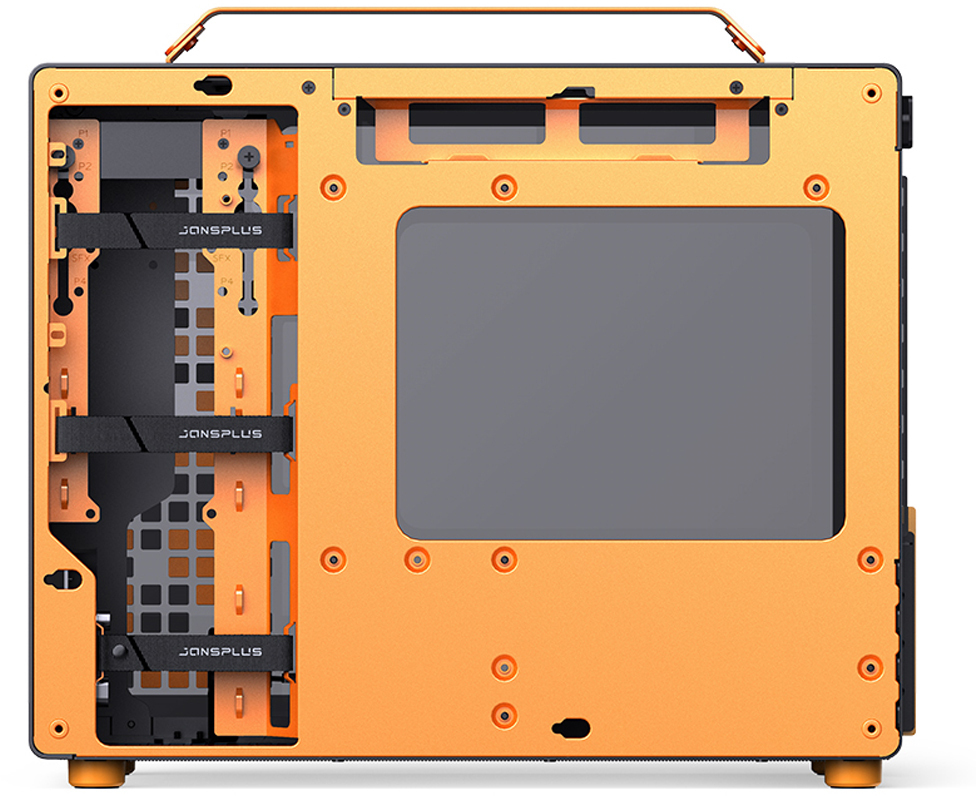 Jonsbo - Caja Micro-ATX Jonsbo Z20 Negro/Naranja