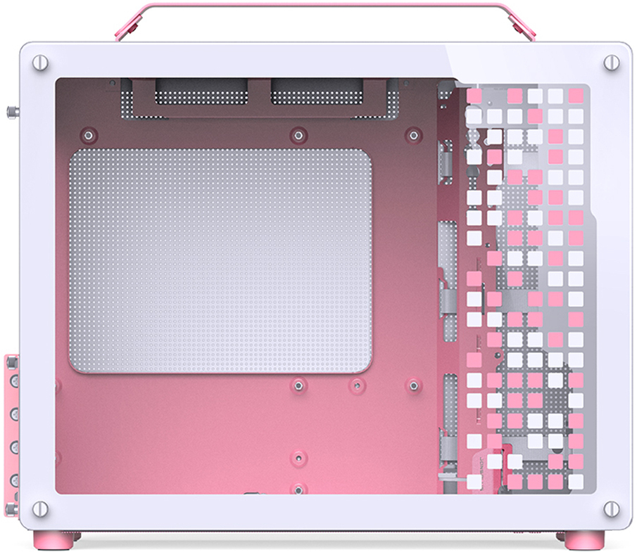 Jonsbo - Caja Micro-ATX Jonsbo Z20 Blanco/Rosa