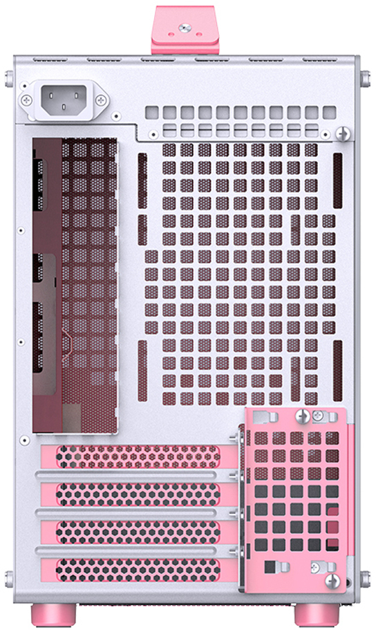 Jonsbo - Caja Micro-ATX Jonsbo Z20 Blanco/Rosa