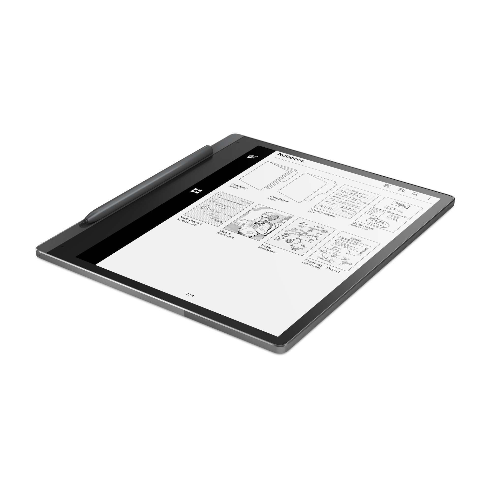 Lenovo - Tablet Lenovo Smart Paper 10.3" 4GB 64GB Wi-Fi Storm Grey + Capa Folio Case + Pen Stylus Lenovo