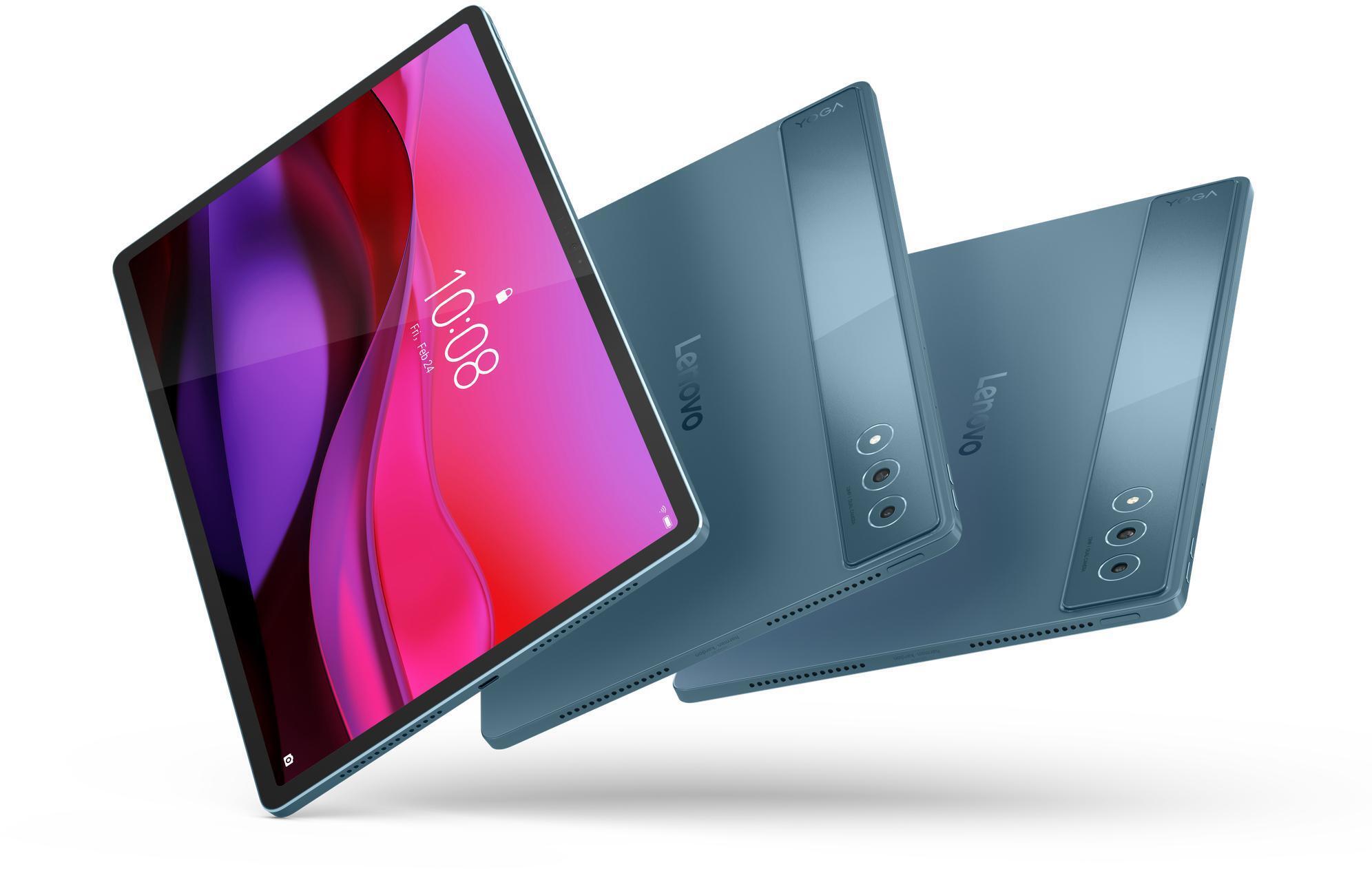 Lenovo - Tablet Lenovo Yoga Tab Plus TB520FU 12.7" (16 / 256GB) 3K 144Hz WiFi Tidal Teal + Funda con Teclado + Pen