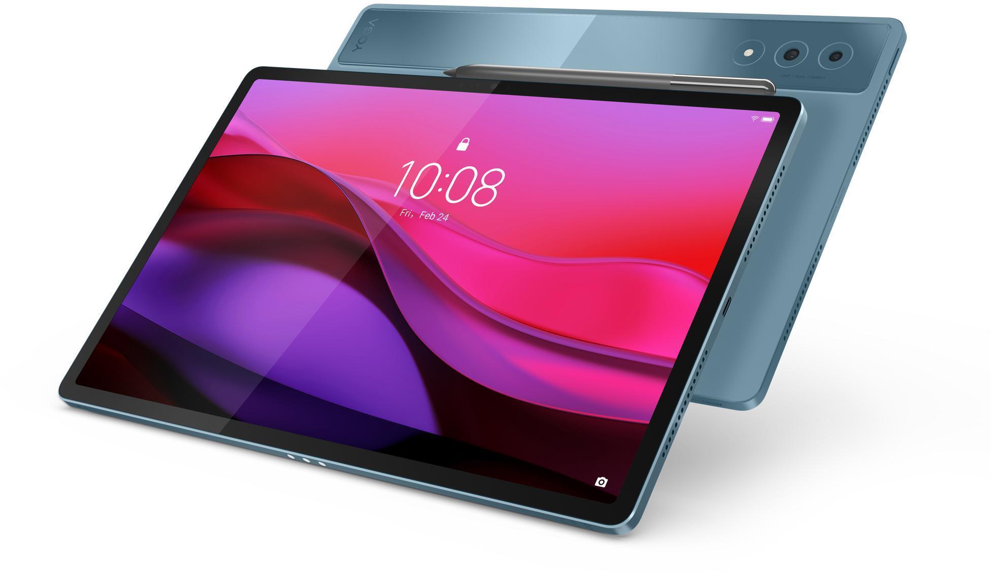 Lenovo - Tablet Lenovo Yoga Tab Plus TB520FU 12.7" (16 / 256GB) 3K 144Hz WiFi Tidal Teal + Funda con Teclado + Pen