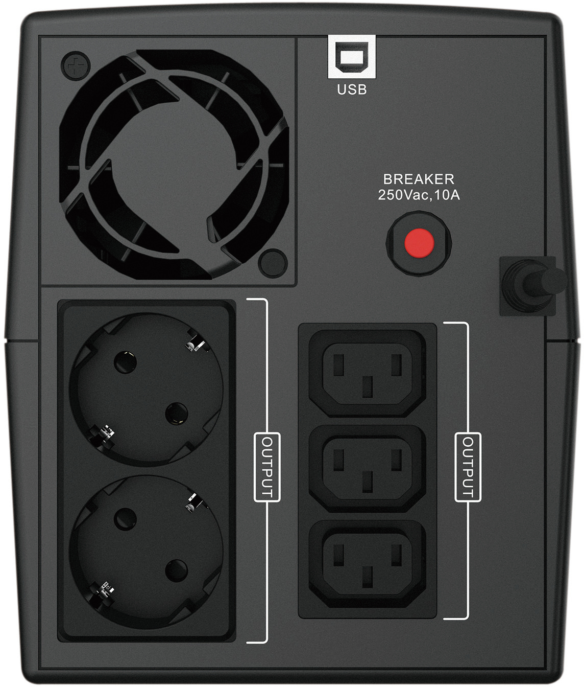 Conceptronic - UPS Conceptronic ZEUS03EM 1200VA/720W IEC + Toma Schuko