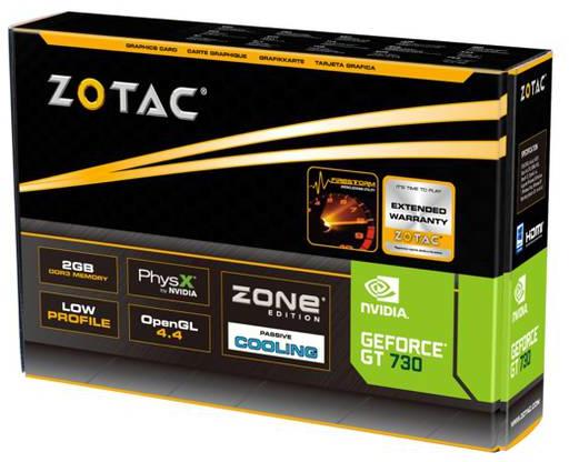 ZOTAC - ** B Grade ** Tarjeta Gráfica ZOTAC GeForce® GT 730 Zone Edition 2GB GD3
