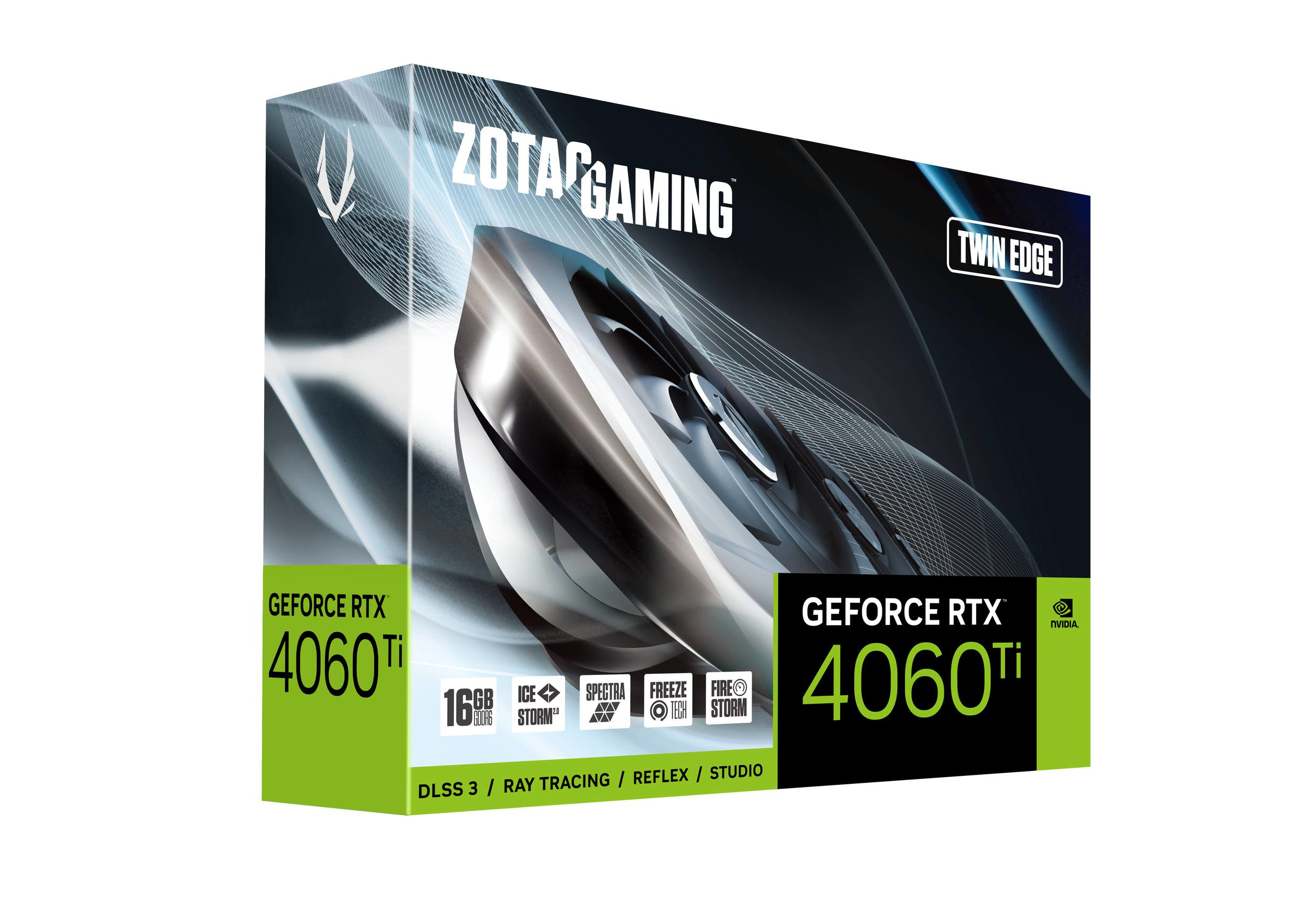 ZOTAC - Tarjeta Gráfica ZOTAC GeForce® RTX 4060 Ti Twin Edge 16GB GDDR6  DLSS3