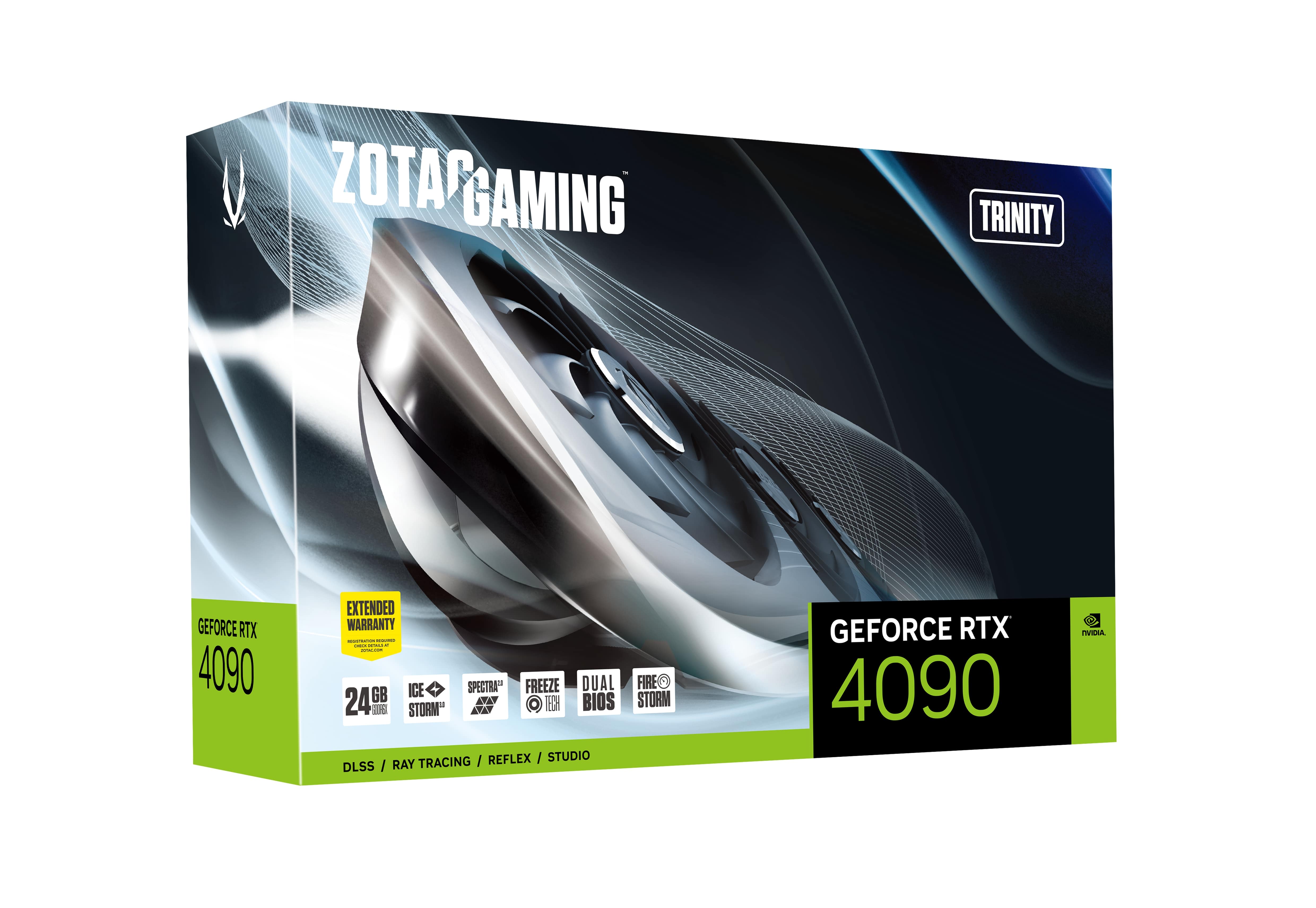 ZOTAC - Tarjeta Gráfica ZOTAC GeForce® RTX 4090 Trinity 24GB GDDR6X DLSS3